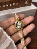 Rose Quartz Oval Vintage Watch