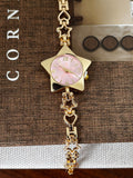 Celestial Star Bracelet Watch - Pink & Golden
