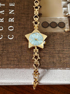 Celestial Star Bracelet Watch - Blue & Golden