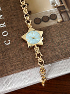 Celestial Star Bracelet Watch - Blue & Golden