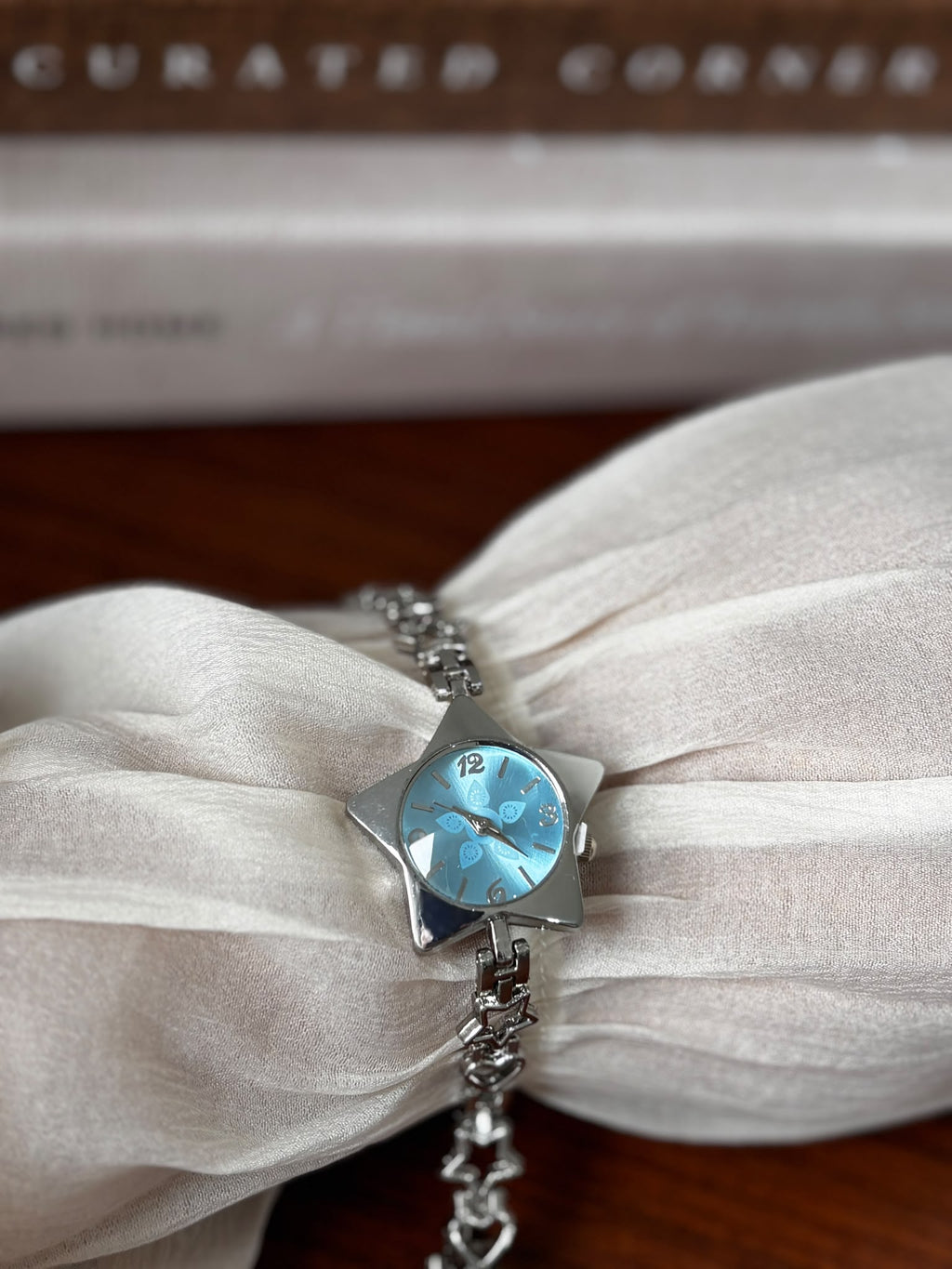Celestial Star Bracelet Watch - Blue & Silver