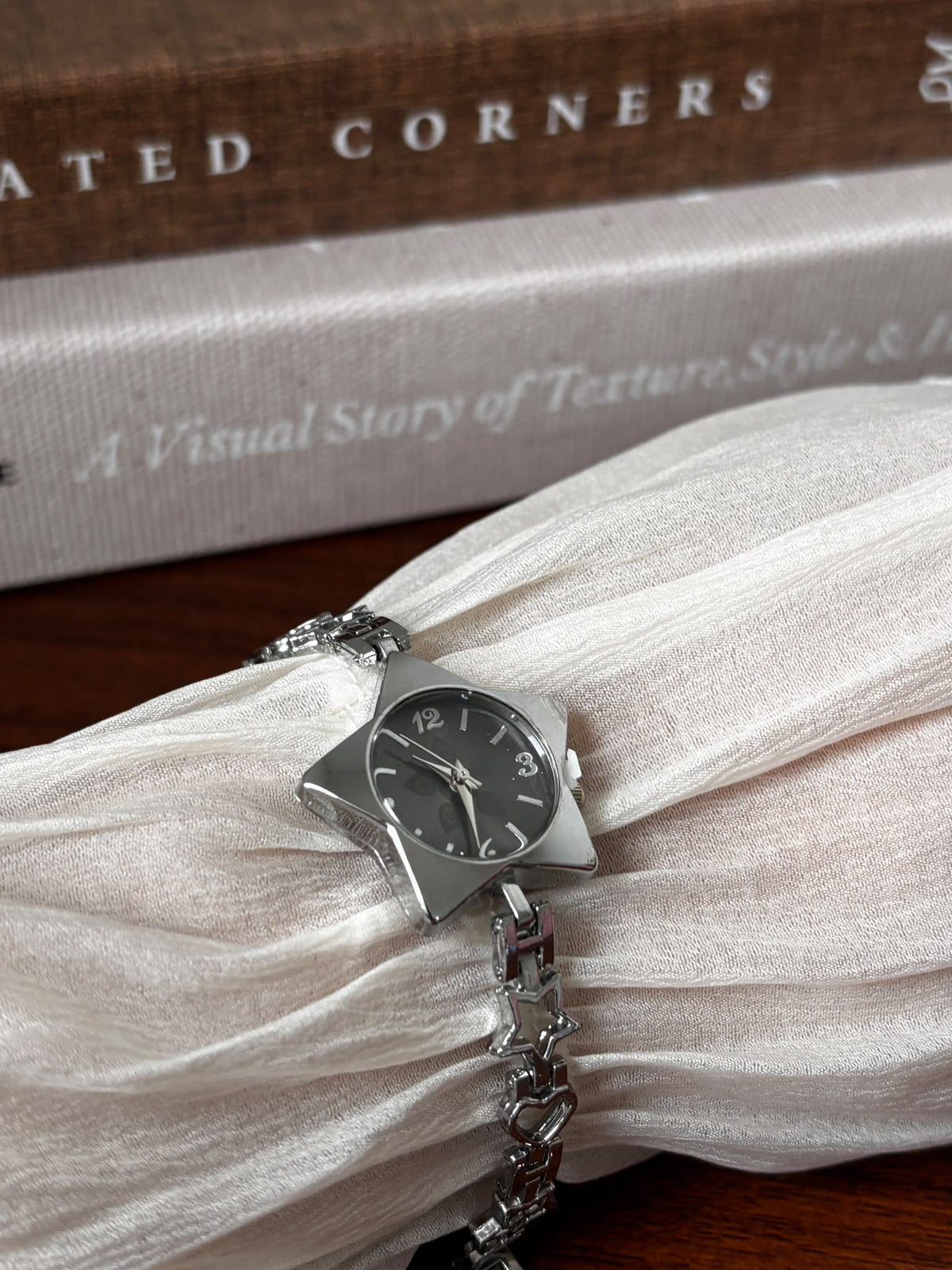 Celestial Star Bracelet Watch - Black & Silver