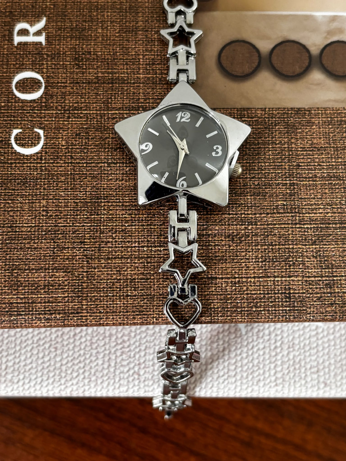 Celestial Star Bracelet Watch - Black & Silver