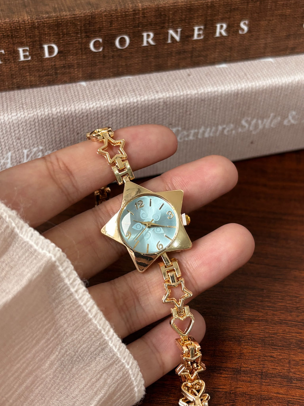 Celestial Star Bracelet Watch - Blue & Golden