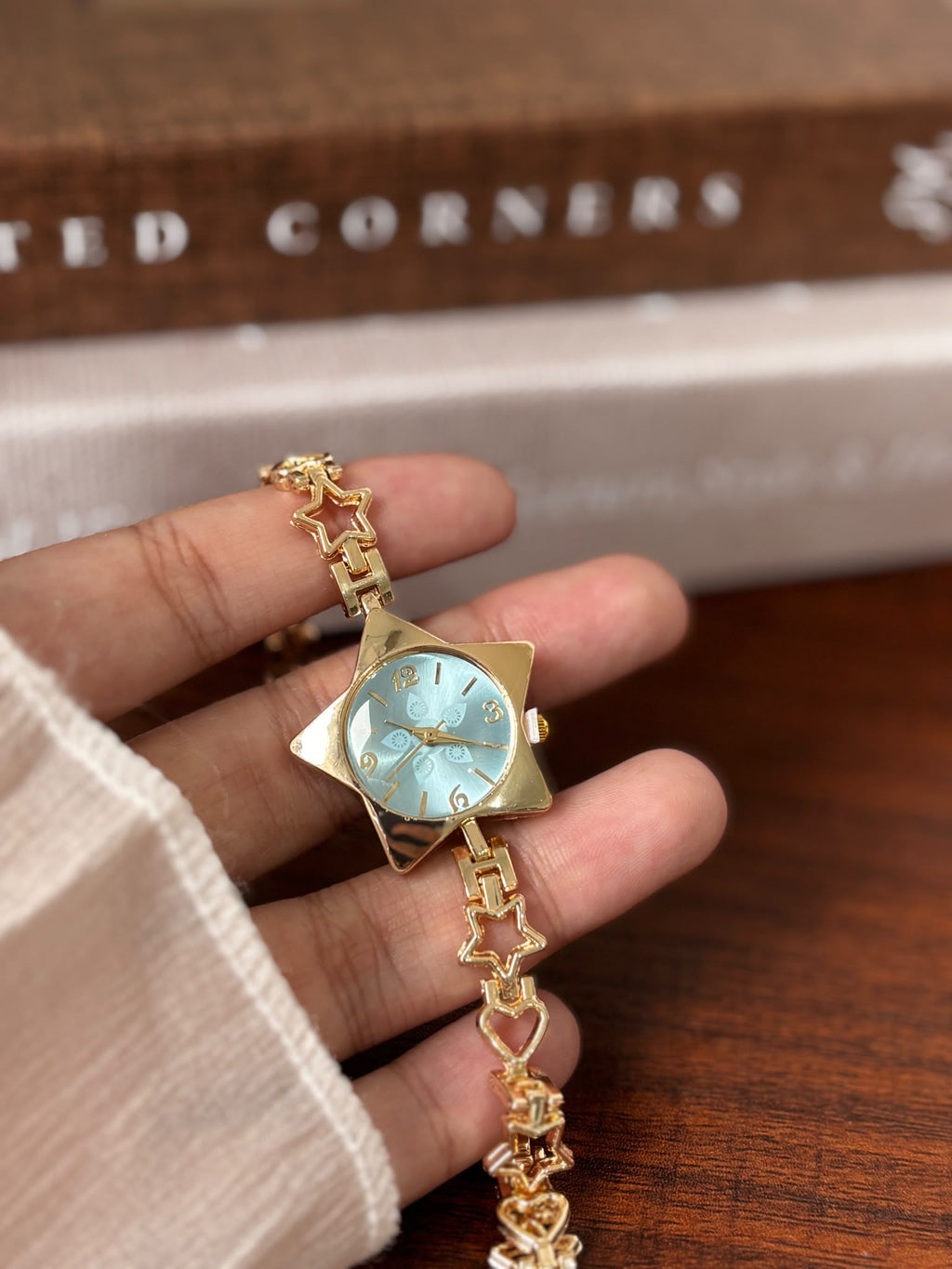 Celestial Star Bracelet Watch - Blue & Golden