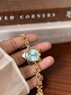 Celestial Star Bracelet Watch - Blue & Golden