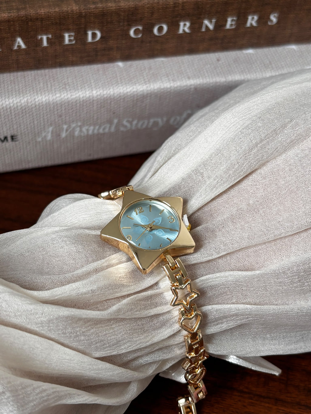 Celestial Star Bracelet Watch - Blue & Golden