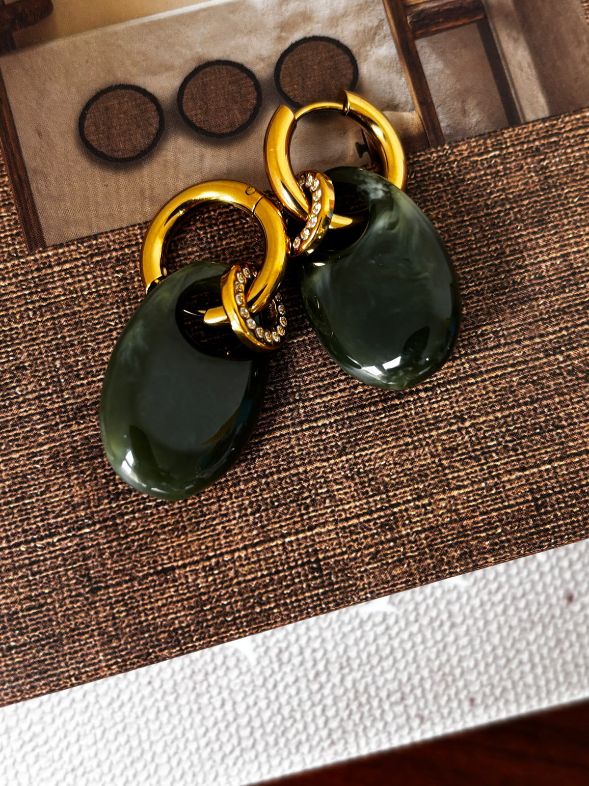 Autumn Olive Earrings