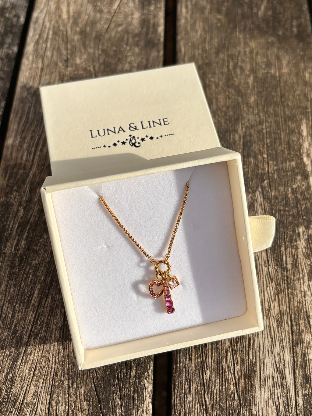 Amour Pink Charm Necklace
