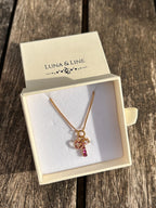 Amour Pink Charm Necklace