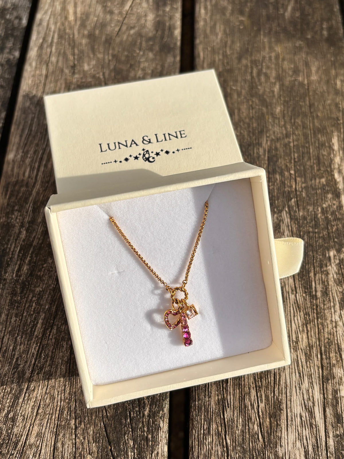 Amour Pink Charm Necklace