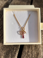 Amour Pink Charm Necklace