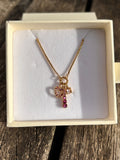 Amour Pink Charm Necklace