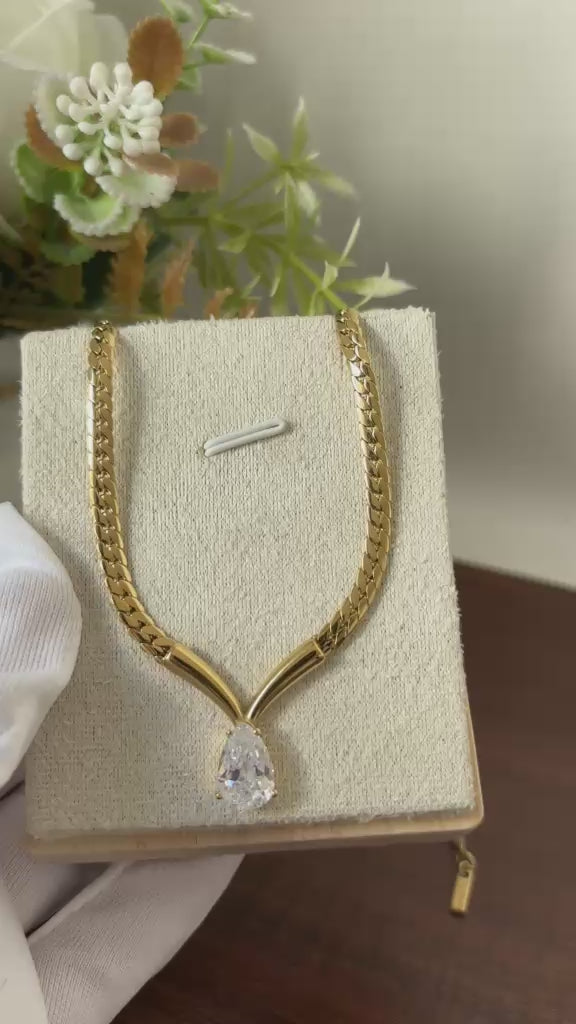 Lyra Drop Necklace