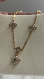 Flora Crystal Station Necklace
