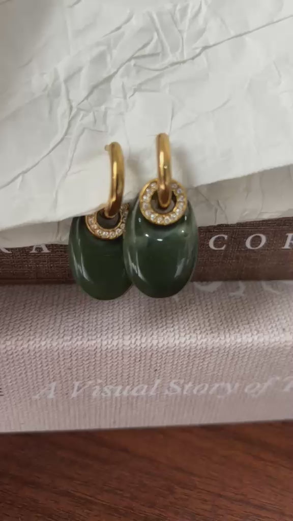 Autumn Olive Earrings